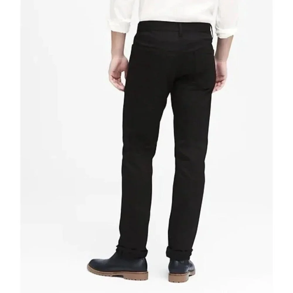 Banana Republic Men's 30x32 Black 5-Pocket Pants Cotton-Blend G1922